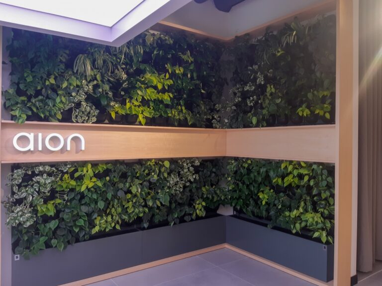 Ogród Wertykalny w Aion Bank w Brukseli