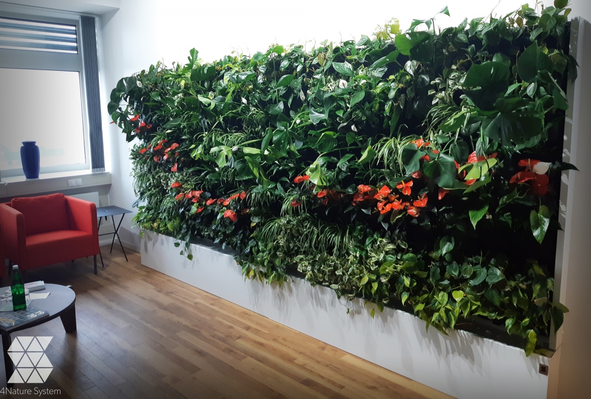 Ogród wertykalny we wnętrzu berlińskiej stacji radiowo-telewizyjnej